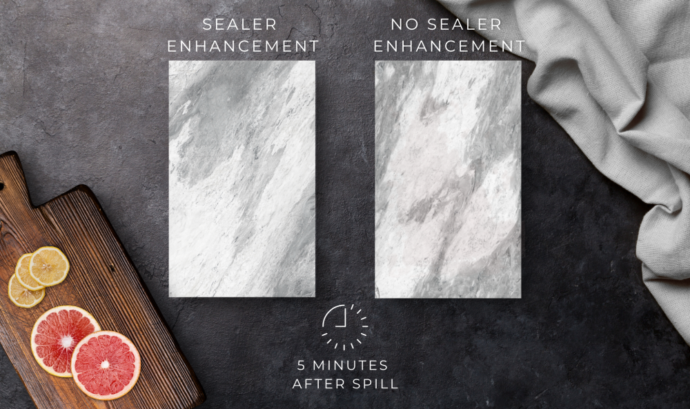Marble Sealing VS No Sealing Results