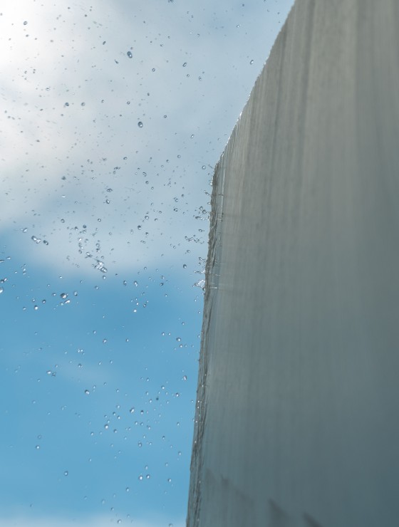 Marble block cleaning