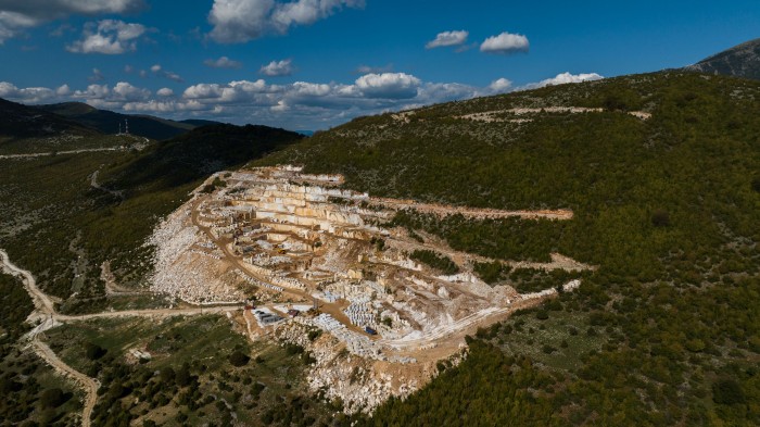 Fleva Eros quarry at Volakas Drama