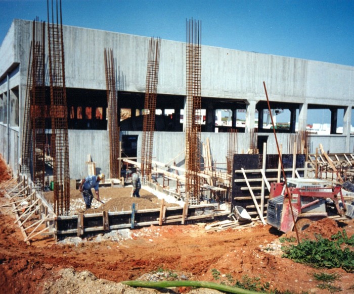 Marble factory at Vasiloudi being built