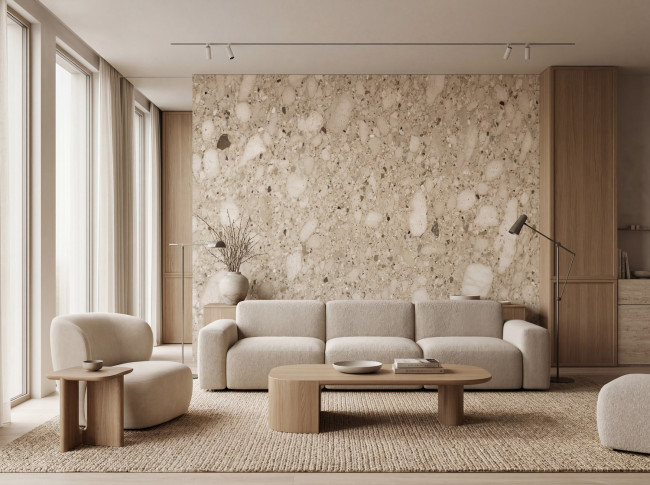 Ceppo Di Sassi Living Room Wall Application