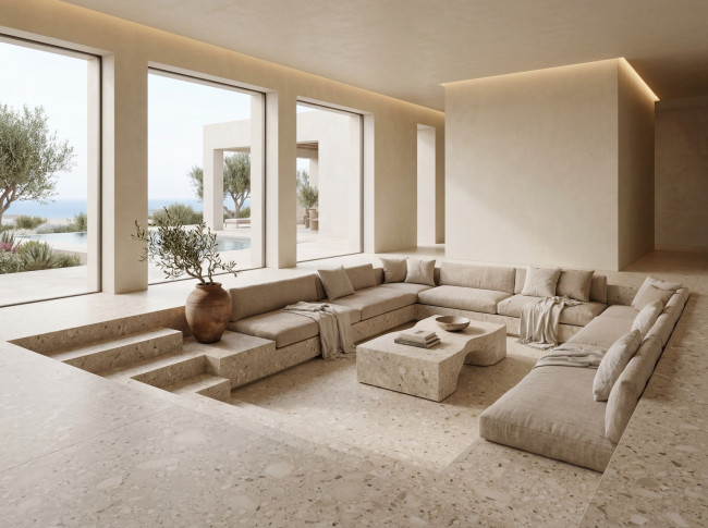 Ceppo Di Sassi Sinked Living Room Application